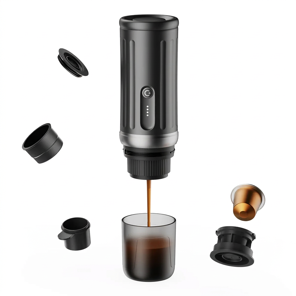 ALVOLO mid-extraction with capsule and portafilter components